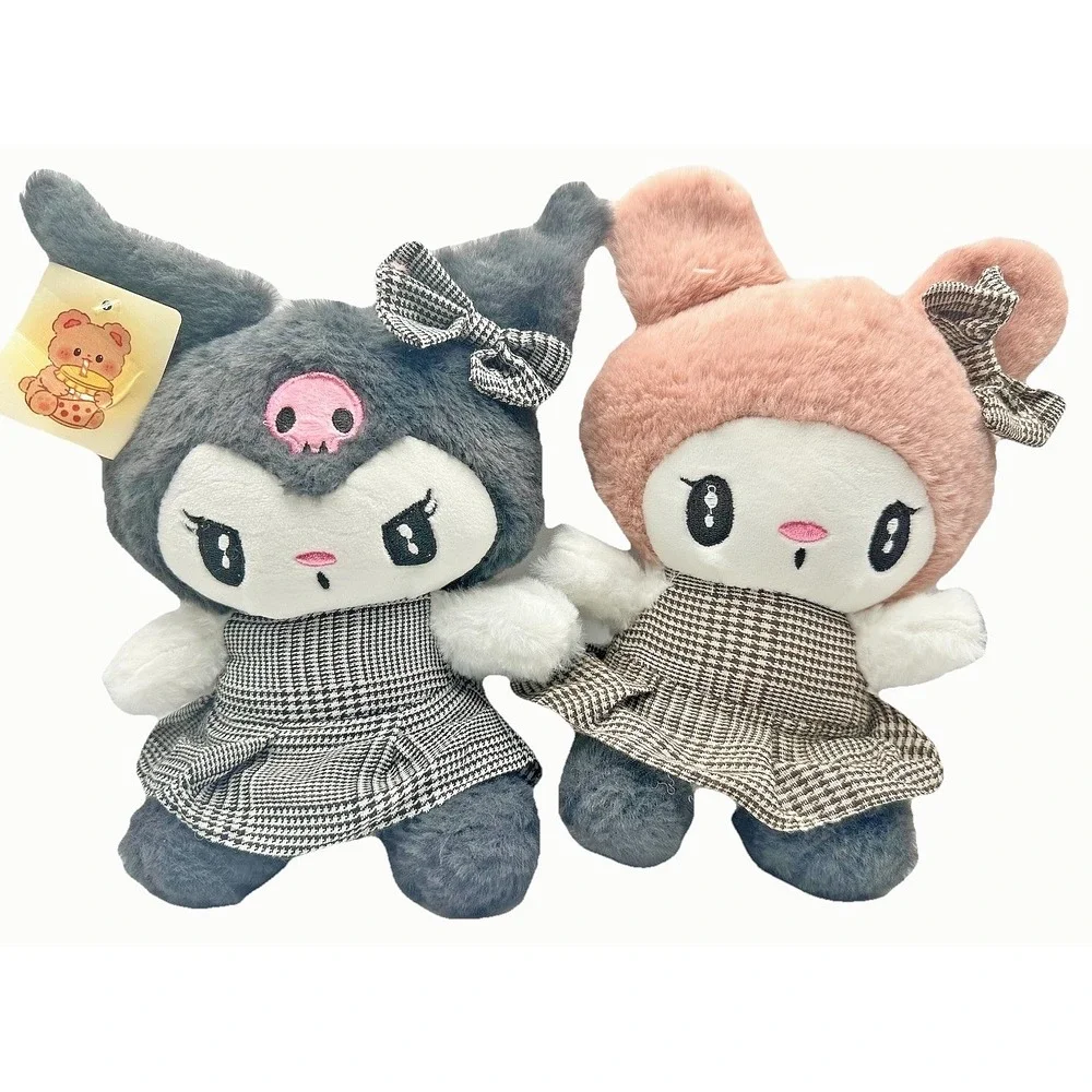 Sanrio Kuromi and My Melody Plush Set Matching Outfits New 9in‎